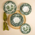 Fecra Vintage Emerald 24 Parça Yemek Takımı resmi