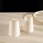 Fecra Ivory Tuzluk ve Biberlik Altın Yaldızlı resmi