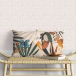 Fecra Hibisküs Desenli Kırlent Kılıfı 43*43 2'Li resmi