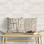 Fecra Omega Desenli Kırlent Kılıfı 43*43 2'Li resmi