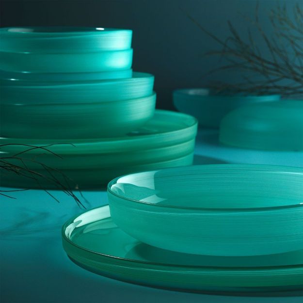 Fecra Circle Mavi 18 Parça Yemek Takımı resmi