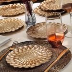 Fecra Elanor 6'lı Pasta Tabağı Seti Gold 21 Cm resmi