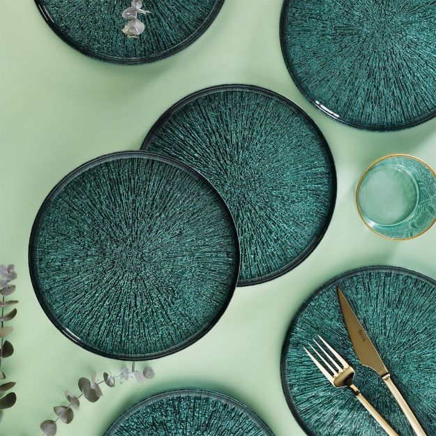 Fecra Rita 6'lı Pasta Tabağı Seti Orman 21 Cm resmi