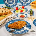 Fecra Vintage Blue 14 Parça Kahvaltı Takımı resmi