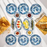 Fecra Vintage Blue 14 Parça Kahvaltı Takımı resmi