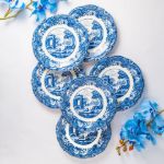 Fecra Vintage Blue 6 Parça Pasta Tabağı Seti resmi