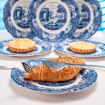 Fecra Vintage Blue 6 Parça Pasta Tabağı Seti resmi