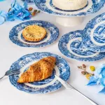 Fecra Vintage Blue  8 Parça Sunum Seti resmi