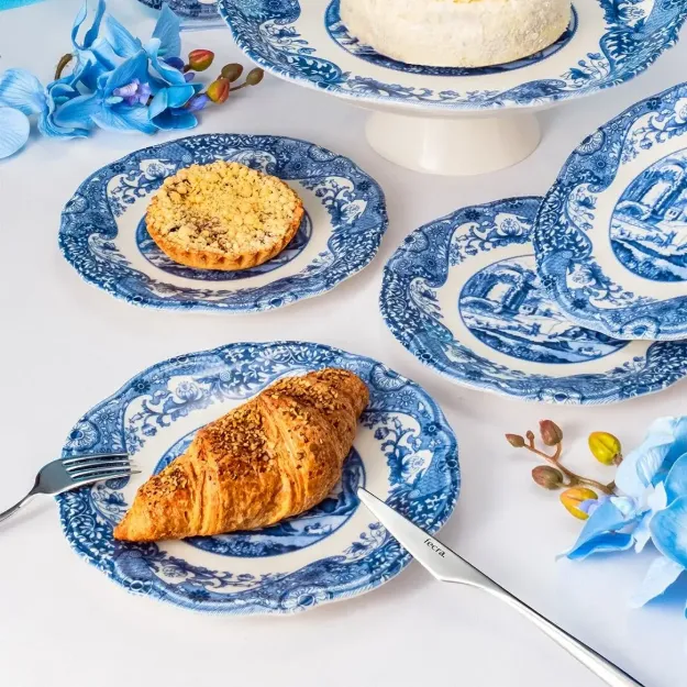 Fecra Vintage Blue  8 Parça Sunum Seti resmi