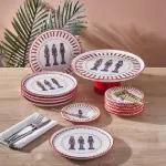 Fecra Kurşun Asker  19 Parça Sunum ve Servis Seti resmi