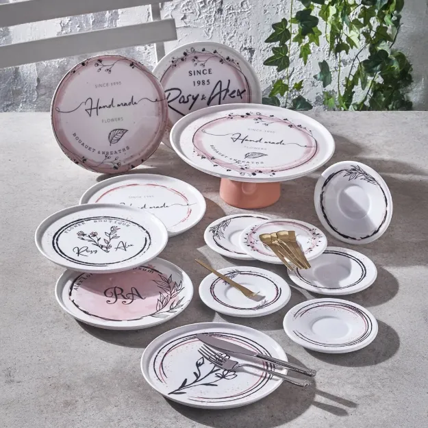 Fecra Rosy 19 Parça Sunum ve Servis Seti resmi