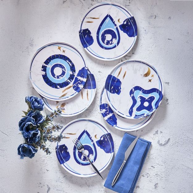 Fecra Teos 6 Parça Pasta Tabağı Seti resmi