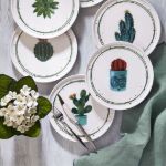 Fecra Kaktüs 6 Parça Pasta Tabağı Seti resmi