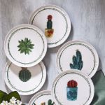 Fecra Kaktüs 6 Parça Pasta Tabağı Seti resmi