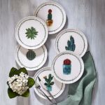 Fecra Kaktüs 6 Parça Pasta Tabağı Seti resmi