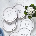 Fecra Animal 6 Parça Pasta Tabağı Seti resmi