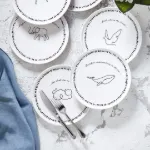 Fecra Animal 6 Parça Pasta Tabağı Seti resmi