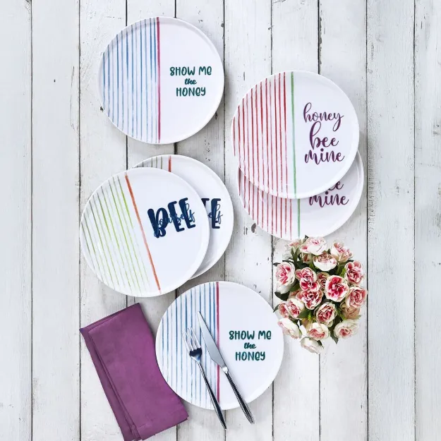 Fecra Text 6 Parça Pasta Tabağı Seti resmi