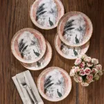 Fecra Peacock 6 Parça Pasta Tabağı Seti resmi