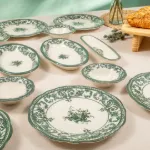 Fecra Majestic Green 14 Parça Kahvaltı Takımı resmi