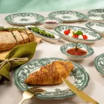 Fecra Majestic Green 14 Parça Kahvaltı Takımı resmi