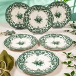 Fecra Majestic Green 6'lı Pasta Tabağı Seti resmi