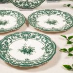 Fecra Majestic Green 6'lı Pasta Tabağı Seti resmi