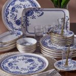 Fecra Wista 35 Parça Gold Fileli Kahvaltı Seti resmi