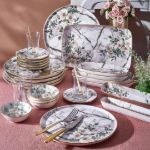 Fecra Monza 35 Parça Gold Fileli Kahvaltı Seti resmi