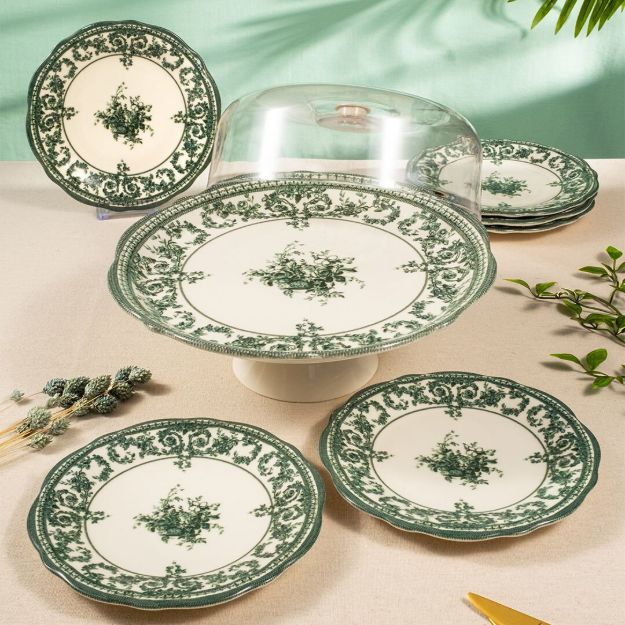 Fecra Majestic Green 8 Parça Sunum Seti resmi