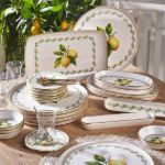 Fecra Lemone 35 Parça Gold Fileli Kahvaltı Seti resmi