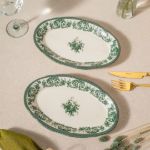 Fecra Majestic Green 2'Li Kayık Tabak resmi