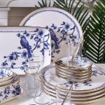 Fecra Blue Bird 35 Parça Gold Fileli Kahvaltı Seti resmi