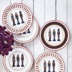 Fecra Kurşun Asker 6 Parça Pasta Tabağı Seti resmi