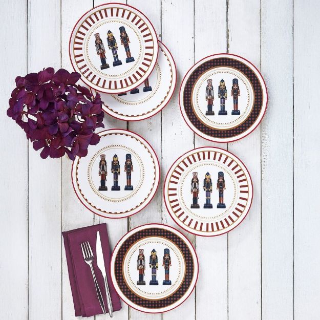 Fecra Kurşun Asker 6 Parça Pasta Tabağı Seti resmi