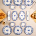 Fecra Majestic Blue 14 Parça Kahvaltı Takımı resmi