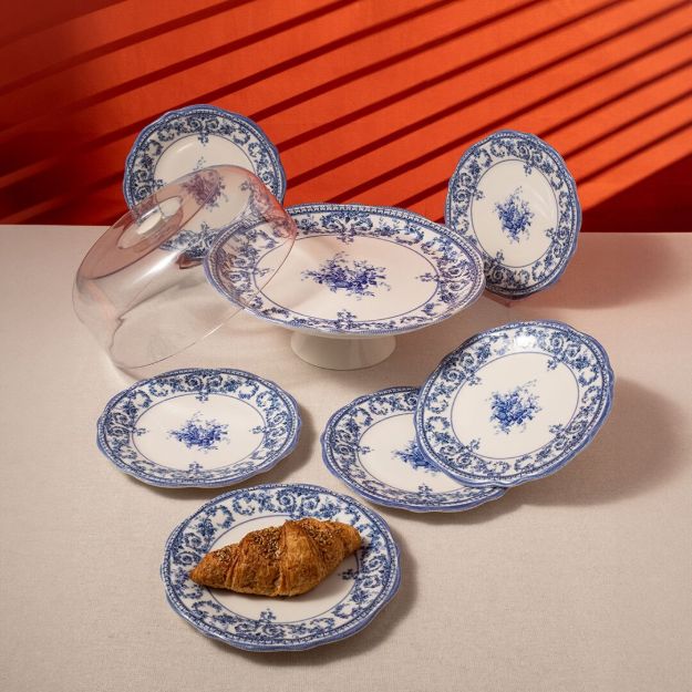 Fecra Majestic Blue 8 Parça Sunum Seti resmi