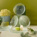 Fecra Loren 6'lı Pasta Tabağı Seti Natürel 16 Cm resmi