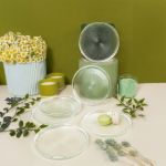 Fecra Loren 6'lı Pasta Tabağı Seti Natürel 16 Cm resmi