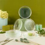 Fecra Loren 6'lı Pasta Tabağı Seti Natürel 16 Cm resmi