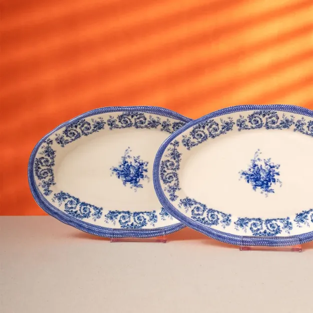 Seri: Majestic Blue Koleksiyon Malzeme: Porselen Parça Sayısı: 2 Parça Ölçü: 22 cm resmi