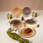 Fecra Mystic 6'lı Servis Tabağı Seti 21 cm resmi