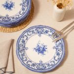 Fecra Majestic Blue 6 Parça Servis Tabağı Seti resmi