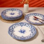 Fecra Majestic Blue 6 Parça Servis Tabağı Seti resmi