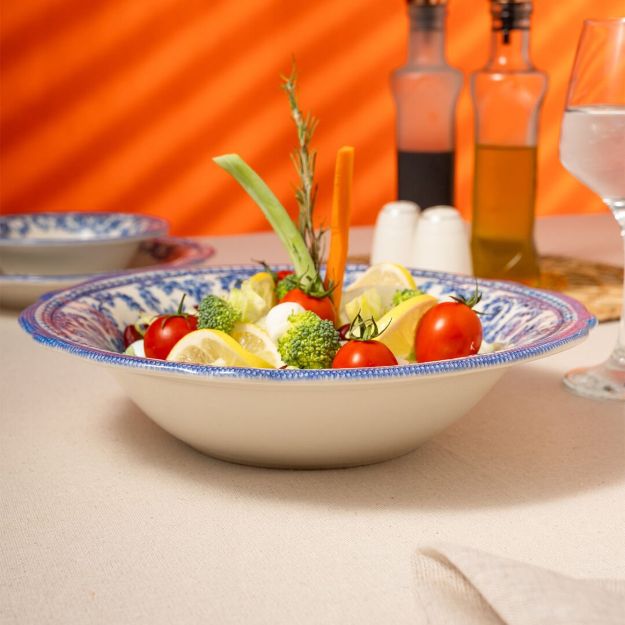 Fecra Majestic Blue Bowl Kase 25 Cm resmi