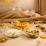 Fecra Loren 5'li Çerez Sunum Seti Gold resmi