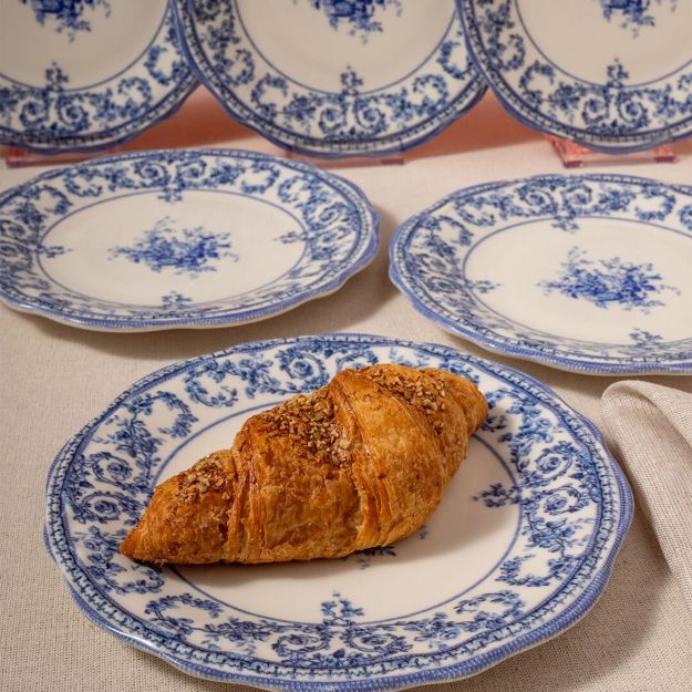 Fecra Majestic Blue 6 Parça Pasta Tabağı Seti resmi