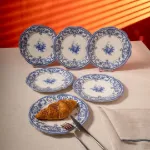 Fecra Majestic Blue 6 Parça Pasta Tabağı Seti resmi