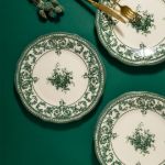 Fecra Majestic Green 6 Parça  Servis Tabağı Seti resmi