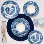 Fecra Vintage Blue 24 Parça Yemek Takımı resmi